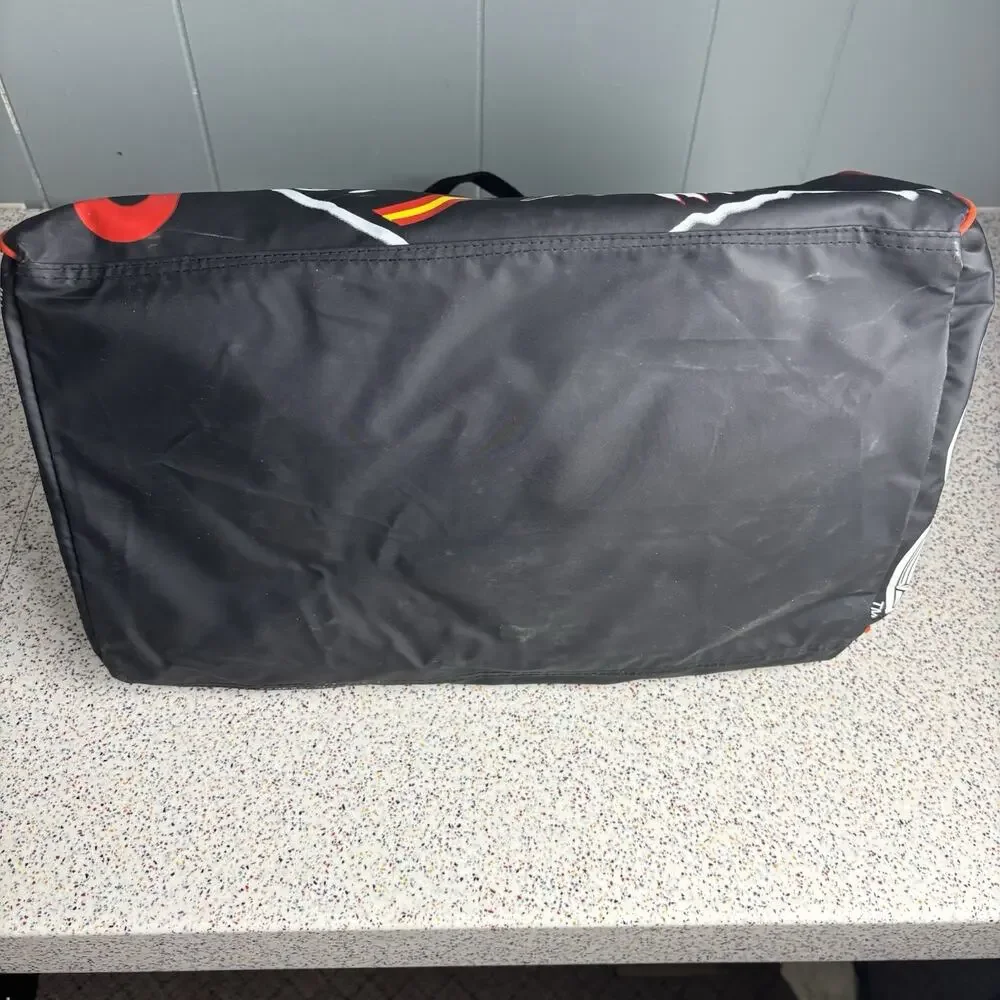 Vintage 90s KANSAS CITY CHIEFS Football Duffle Gym Bag Carry On Handle Strap NFL